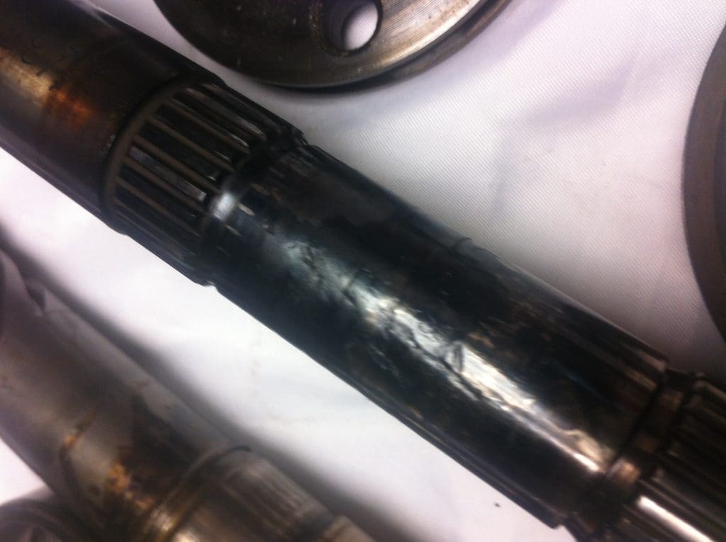 vw t3 syncro gearbox destruction lack of oil damage pinion shaft