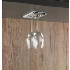 Wine glass holder light gray set of 2