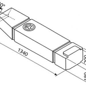 Reimo VW T3 T25 and T2 Fresh or Waste water tank 60l