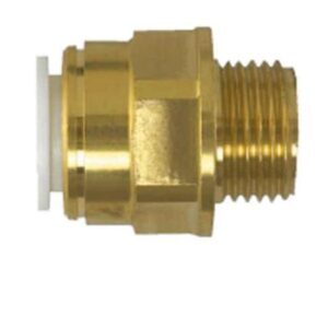 Quick fit straight connectors with 3/8″ male thread Brass